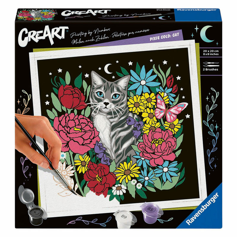 Load image into Gallery viewer, Ravensburger creart pixie cold schilderen op nummer - kat