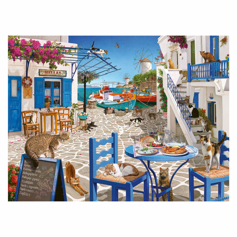 Load image into Gallery viewer, Ravensburger legpuzzel katten van mykonos - 1500st.