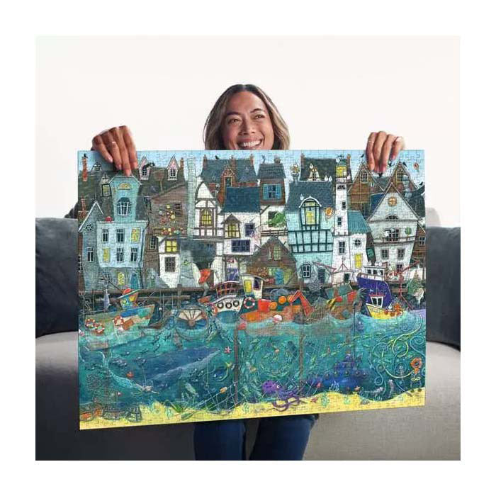 Load image into Gallery viewer, Ravensburger legpuzzel haven van wonderen - een bruisende fantasiehaven - 1500st.
