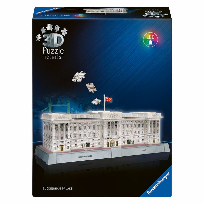 ギャラリービューアに画像をロードする, Ravensburger 3d puzzel iconics buckingham palace - met licht - 260st.