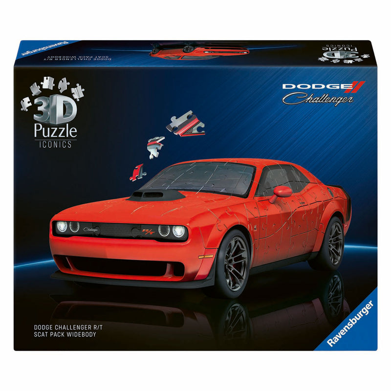 Afbeelding laden in galerijviewer, Ravensburger 3d puzzel iconics dodge challenger - 167st.