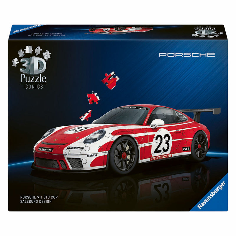 Afbeelding laden in galerijviewer, Ravensburger - iconics: porsche 911 salzburg edition - 3d puzzel - 108 stukjes - bouwset voor kinderen vanaf 8 jaar