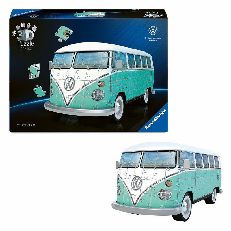 Afbeelding laden in galerijviewer, Ravensburger 3d puzzel iconics volkswagen t1 - 185st.