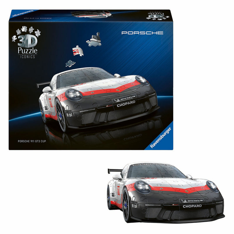 Chargez l'image dans la visionneuse de la galerie, Ravensburger 3d puzzel iconics porsche 911 gt3 cup - 154st.