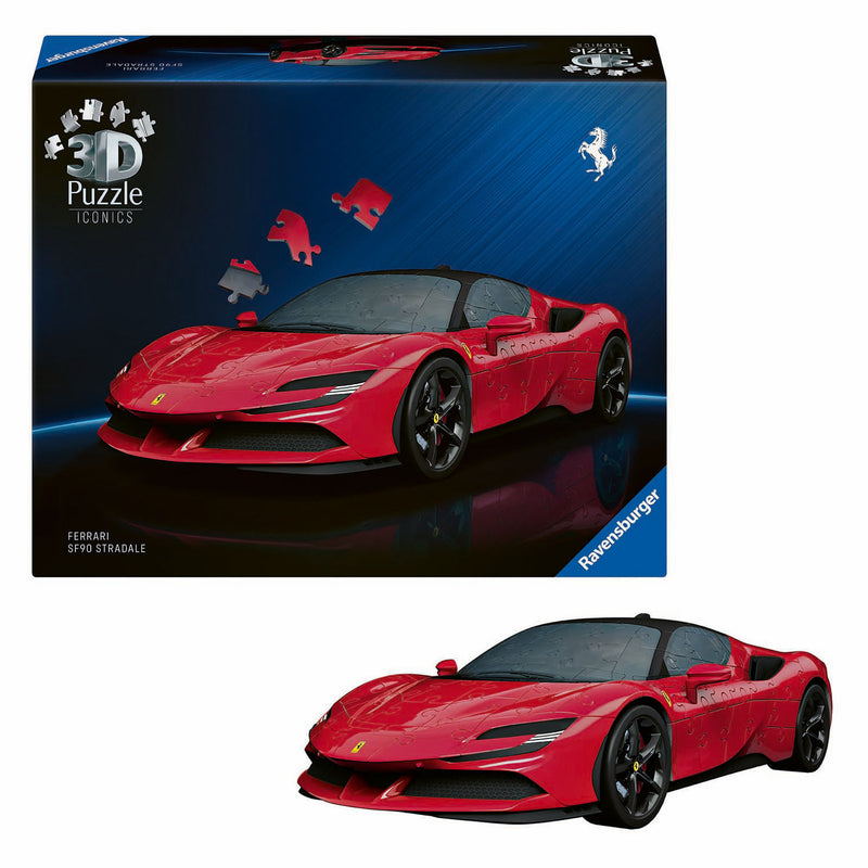 Afbeelding laden in galerijviewer, Ravensburger - iconics: ferrari sf90 stradale - 3d puzzel - 108 stukjes - bouwset voor kinderen vanaf 8 jaar
