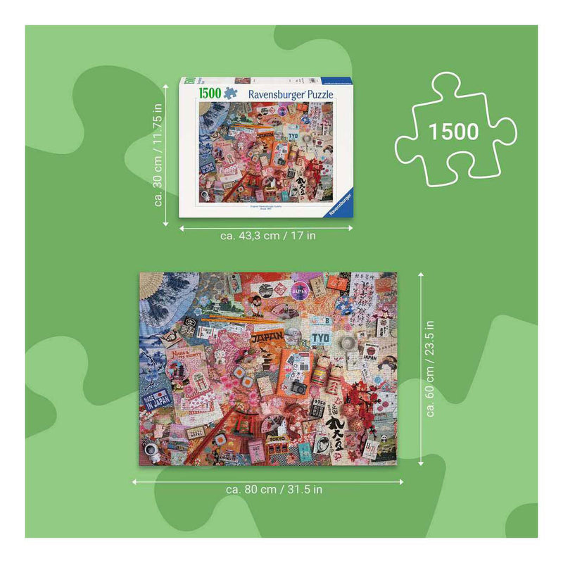 Afbeelding laden in galerijviewer, Ravensburger – reis naar tokio – legpuzzel – 1500 stukjes