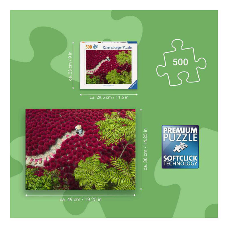 Afbeelding laden in galerijviewer, Ravensburger – een zee van rood – legpuzzel – 500 stukjes