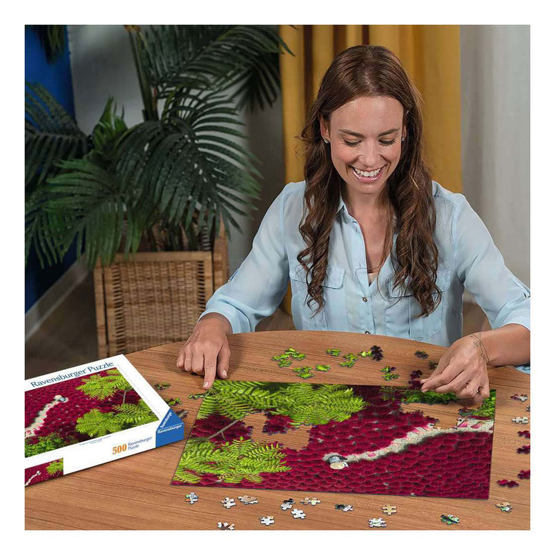Afbeelding laden in galerijviewer, Ravensburger – een zee van rood – legpuzzel – 500 stukjes
