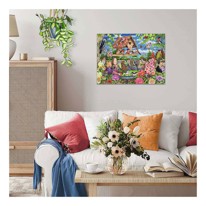Afbeelding laden in galerijviewer, Ravensburger – the bird table – legpuzzel – 1000 stukjes