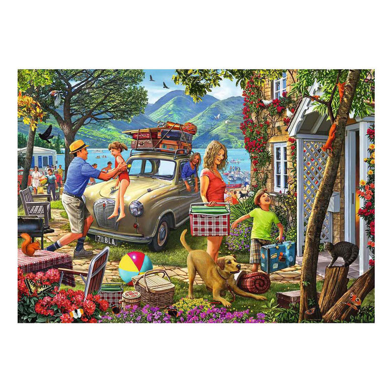 Afbeelding laden in galerijviewer, Ravensburger – holiday cottage – legpuzzel – 1000 stukjes