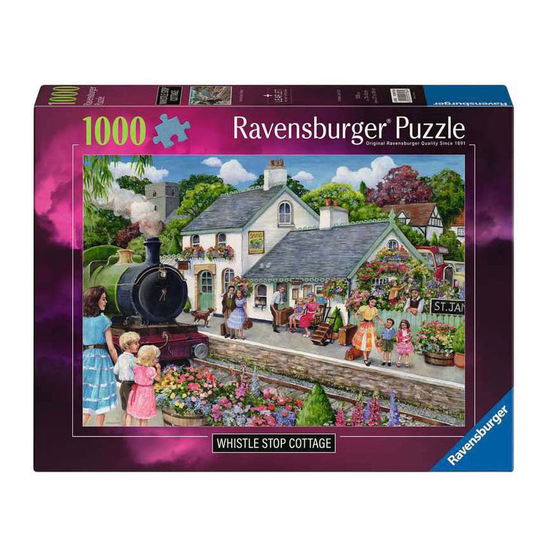 Load image into Gallery viewer, Ravensburger legpuzzel whistle stop cottage - 1000st.