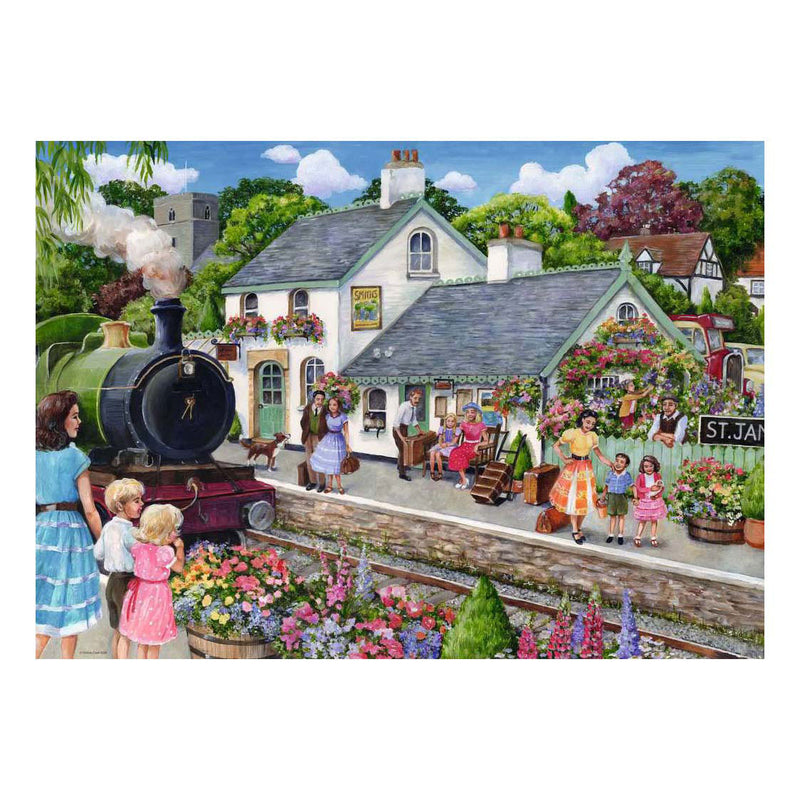 Afbeelding laden in galerijviewer, Ravensburger – whistle stop cottage – legpuzzel – 1000 stukjes