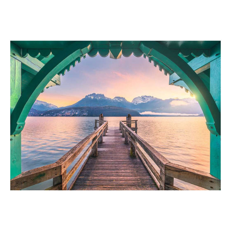 ギャラリービューアに画像をロードする, Ravensburger – legpuzzel – footbridge at lac d'annecy - 1000 stukjes – 70 x 50 cm