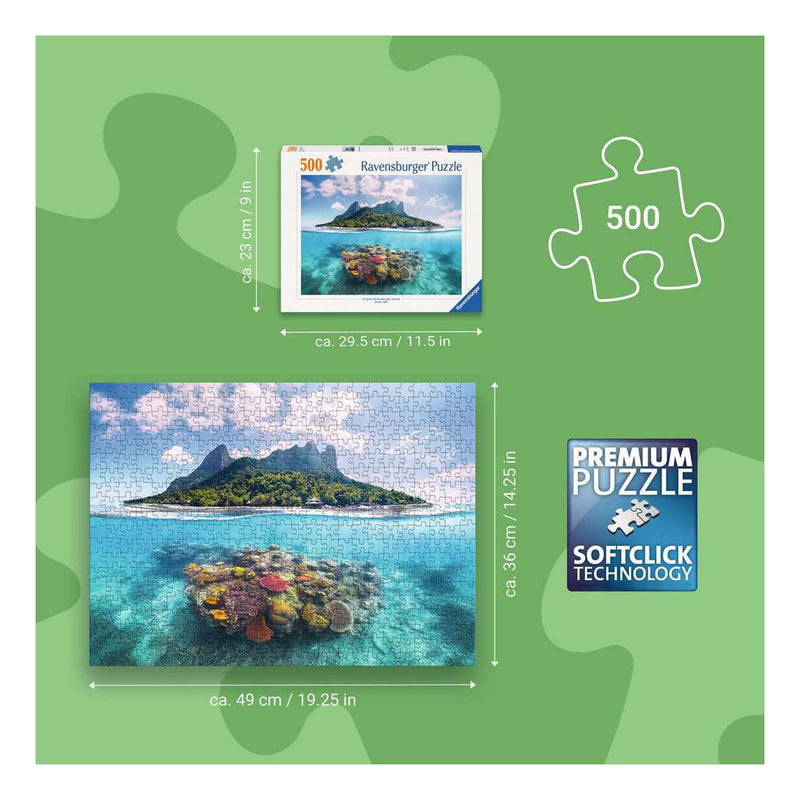 ギャラリービューアに画像をロードする, Ravensburger – eiland en koraalwereld – legpuzzel – 500 stukjes