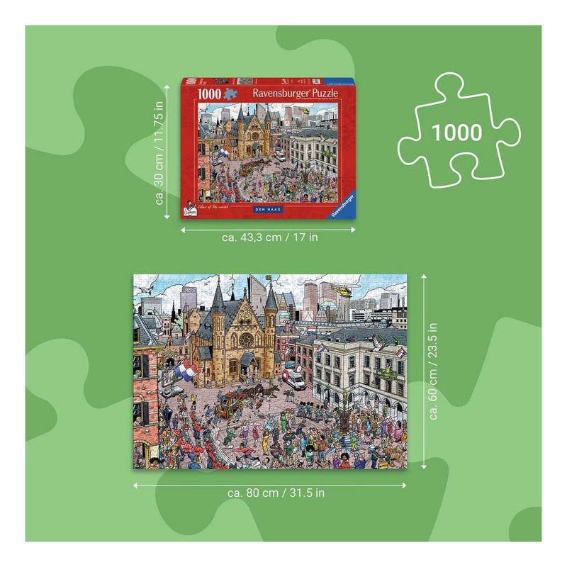 Load image into Gallery viewer, Ravensburger legpuzzel fleroux den haag - 1000st.