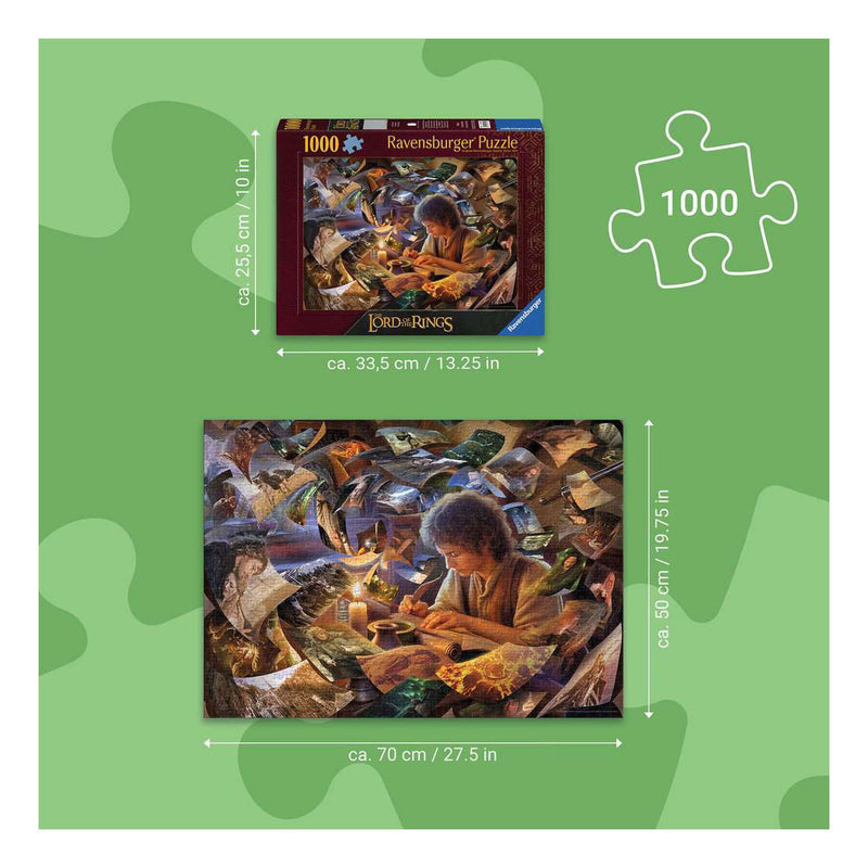 ギャラリービューアに画像をロードする, Ravensburger – frodo’s reis – legpuzzel – 1000 stukjes