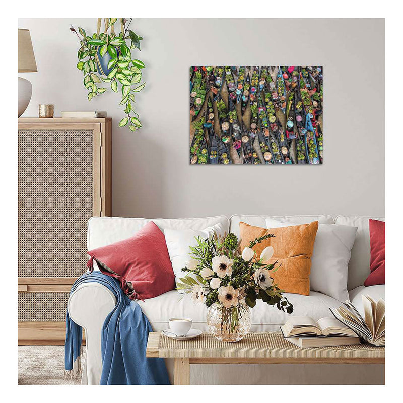 Afbeelding laden in galerijviewer, Ravensburger – drijvende markt, indonesië – legpuzzel – 500 stukjes
