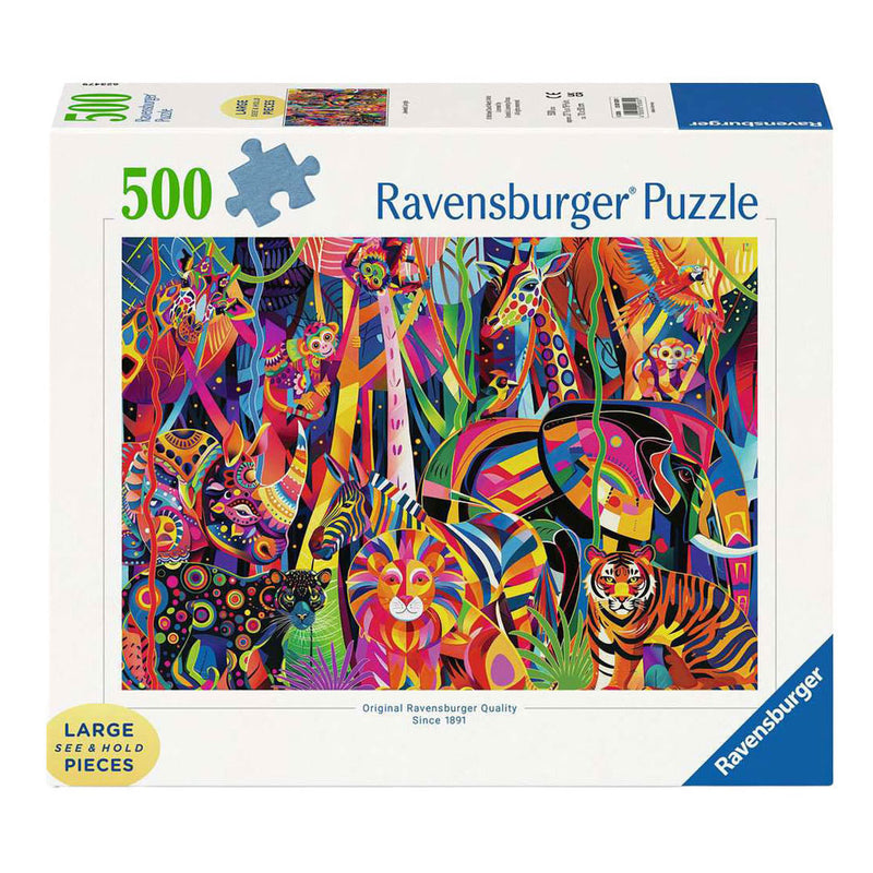 Load image into Gallery viewer, Ravensburger legpuzzel jeweled jungle - 500 xl st.