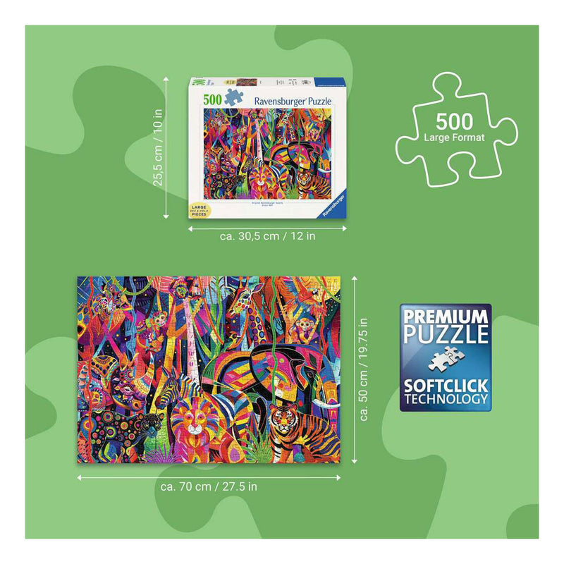 Afbeelding laden in galerijviewer, Ravensburger – jeweled jungle – legpuzzel – 1000 stukjes