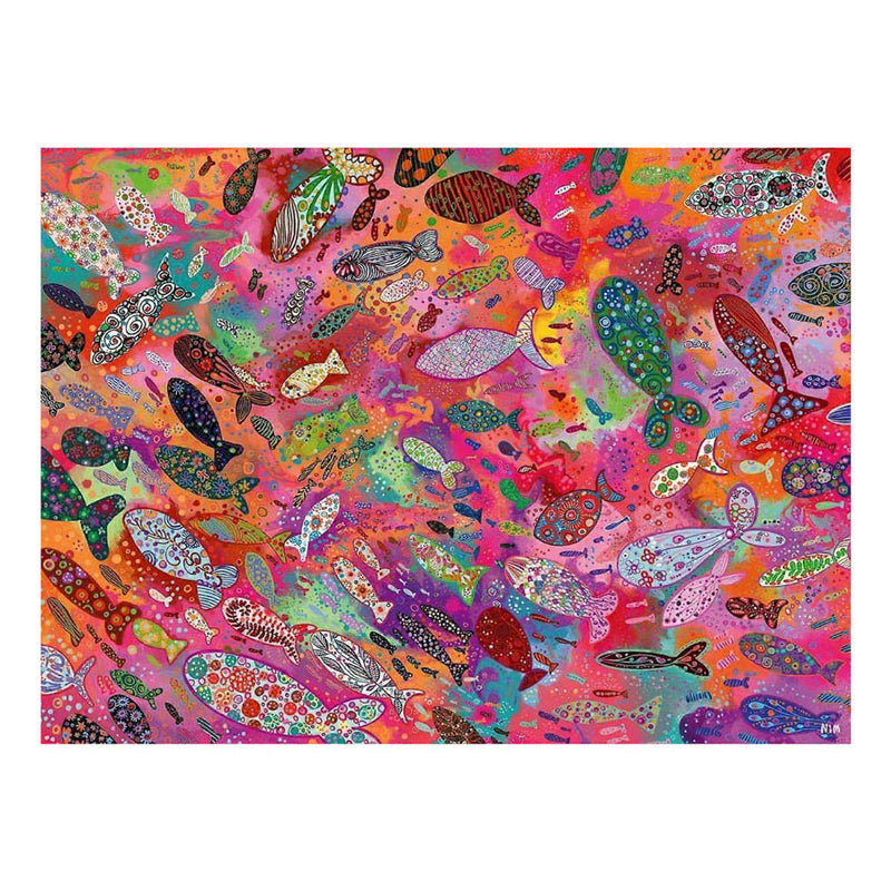 Chargez l'image dans la visionneuse de la galerie, Ravensburger – fish in fuchsia – legpuzzel – 500 stukjes