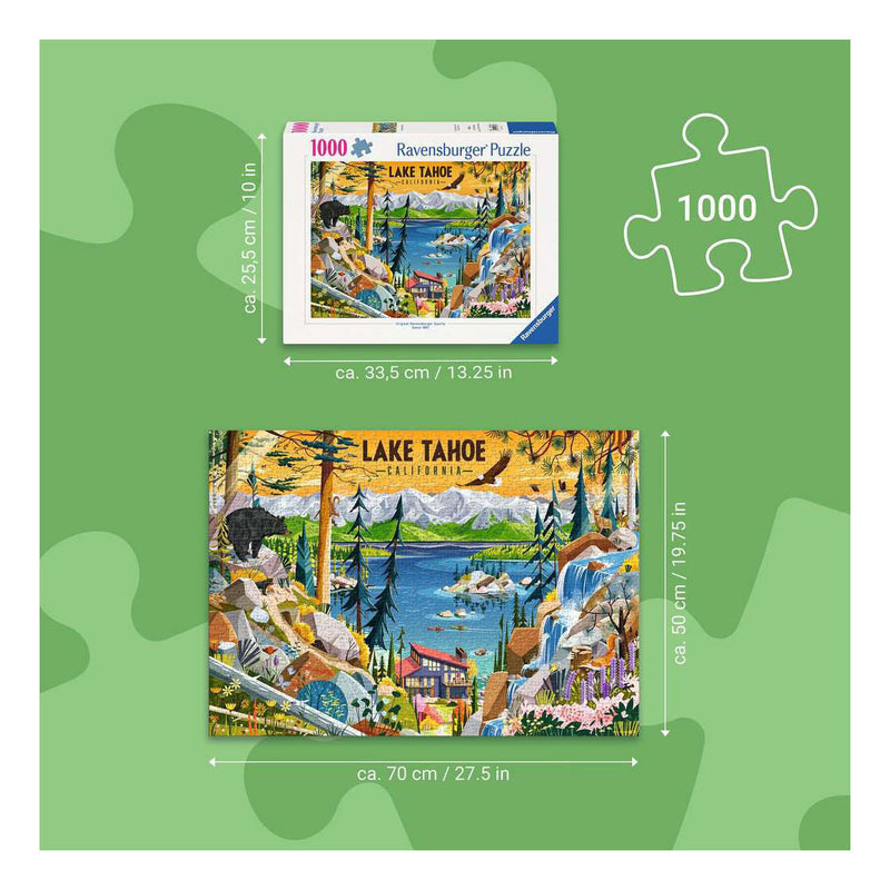 Chargez l'image dans la visionneuse de la galerie, Ravensburger – sacred lake tahoe – legpuzzel – 1000 stukjes