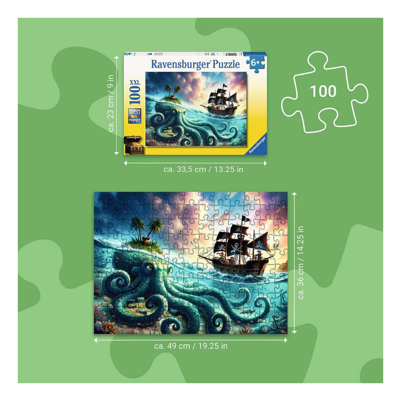 Load image into Gallery viewer, Ravensburger puzzel piratenschat 100pcs