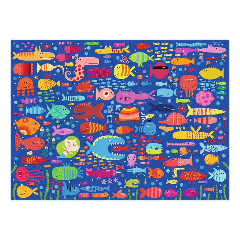 Afbeelding laden in galerijviewer, Ravensburger – funny fish friends – kinderpuzzel – 100 xxl stukjes