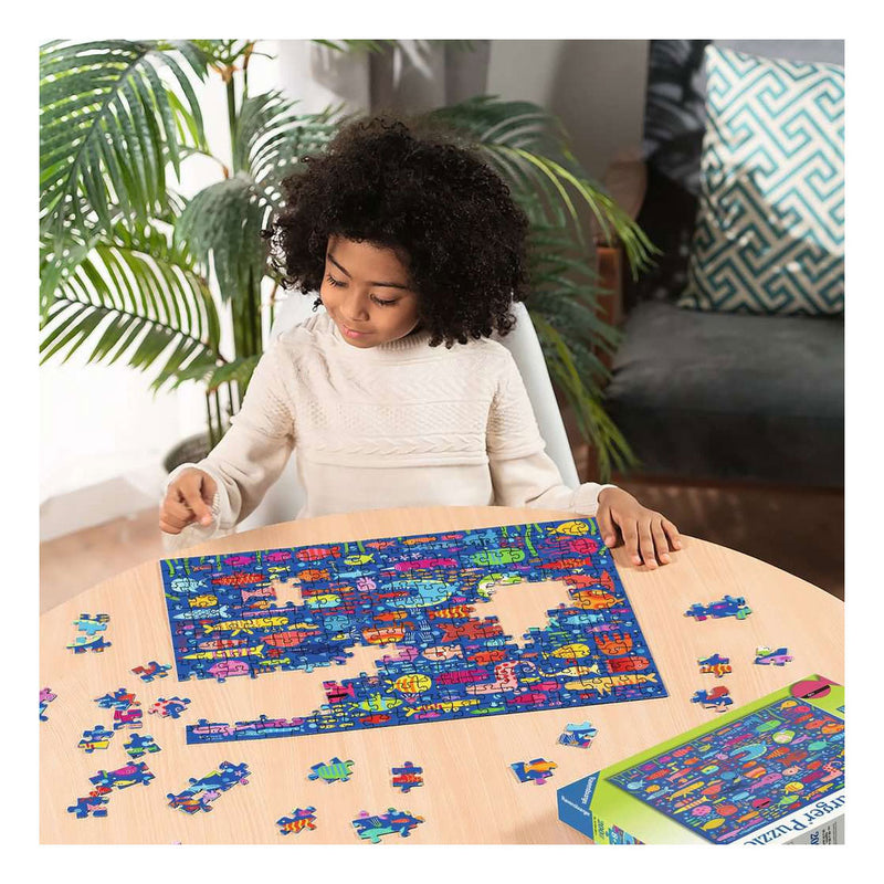 Afbeelding laden in galerijviewer, Ravensburger – funny fish friends – kinderpuzzel – 100 xxl stukjes