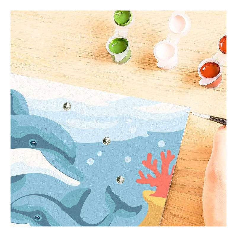 Load image into Gallery viewer, Ravensburger creart springing dolphin