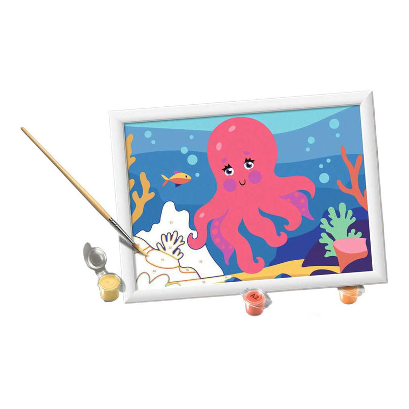 Load image into Gallery viewer, Ravensburger creart schilderen op nummer - octopus (neon)
