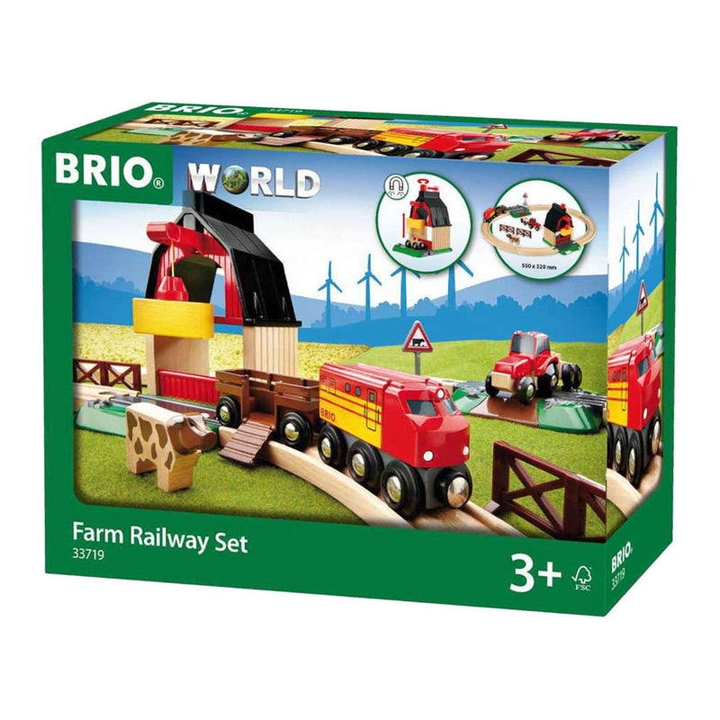Afbeelding laden in galerijviewer, Brio treinset met boerderij - 20dlg.