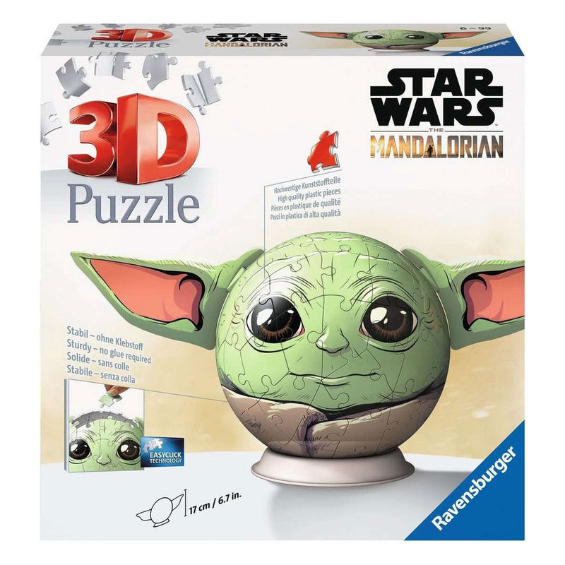 ギャラリービューアに画像をロードする, Ravensburger 3d puzzel strar wars grogu met oren - 77st.
