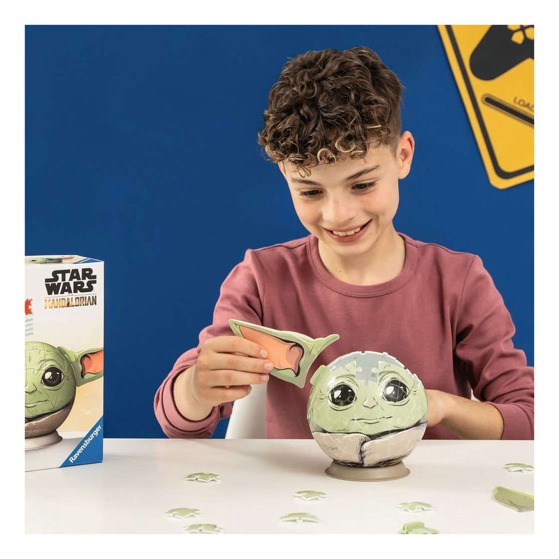 Afbeelding laden in galerijviewer, Ravensburger mandalorian grogu met oren - 3d puzzel