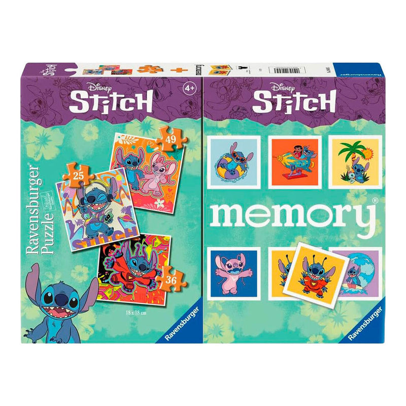 Afbeelding laden in galerijviewer, Ravensburger stitch 3-in-1 puzzel en memory - 25-36-49st.