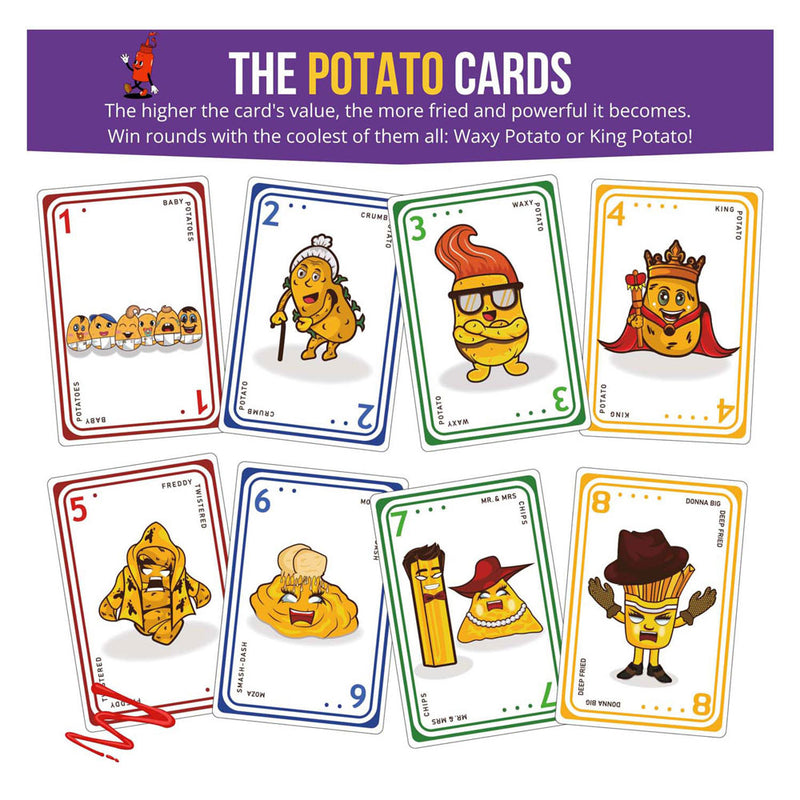 Afbeelding laden in galerijviewer, Fried potatoes card game deep fried edition (engelstalig)