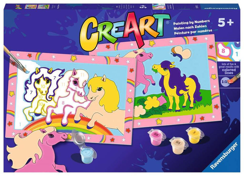 Load image into Gallery viewer, Ravensburger creart schilderen op nummer - springende pony's