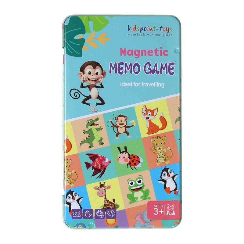 Load image into Gallery viewer, Intro magnetische reisspel in blik memo