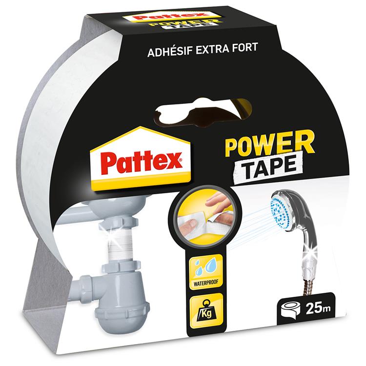 Afbeelding laden in galerijviewer, Pattex power tape 25m wit | power ducktape voor universeel gebruik | waterdichte extreem sterk | premium grip duct tape.