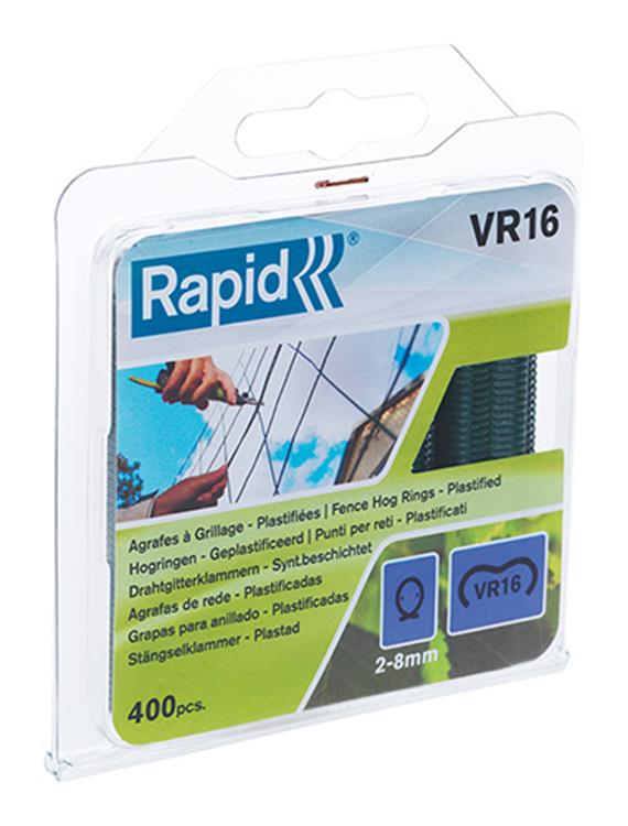 Afbeelding laden in galerijviewer, Rapid 1011740 - hogringen groen geplastificeerd (400) vr 16 | 5 stuks