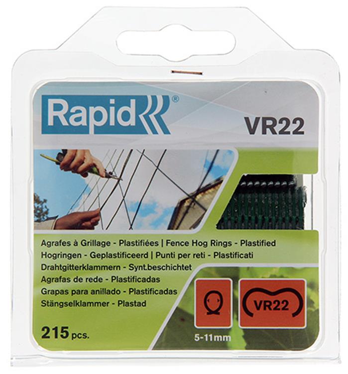 Afbeelding laden in galerijviewer, Rapid 1011746 - hogringen groen geplastificeerd (215) vr 22 | 5 stuks