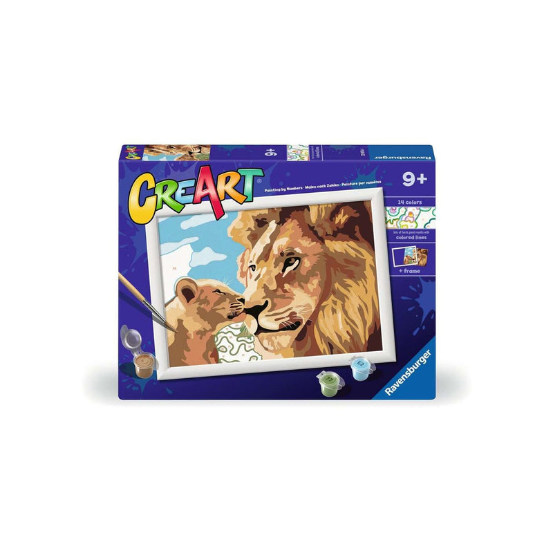 Load image into Gallery viewer, Ravensburger creart lion and baby