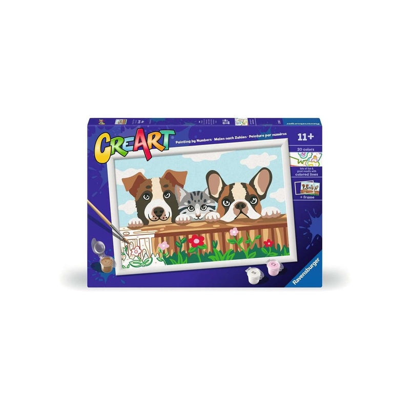 Load image into Gallery viewer, Ravensburger creart schilderen op nummer - kat en honden