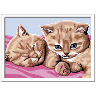 ギャラリービューアに画像をロードする, Ravensburger schilderen op nummer kat konijn puppie paard assorti | 4 stuks