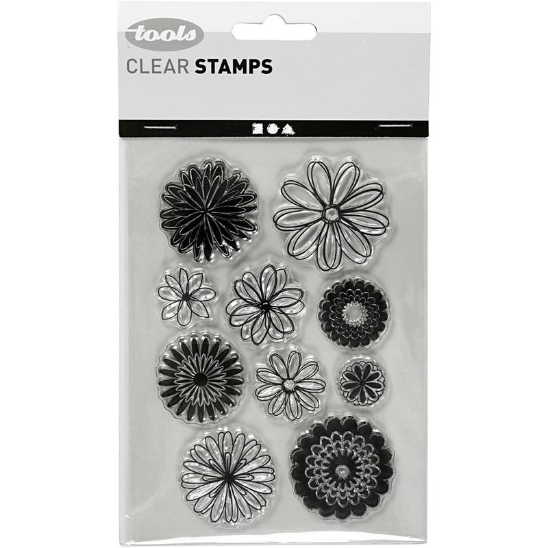 Afbeelding laden in galerijviewer, Creativ company http: www.cchobby.nl silicone-stempels-bloemen-vel-11x15-5-cm-1-vel