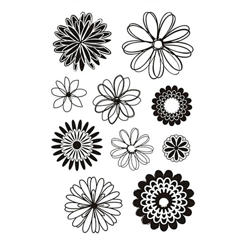 Afbeelding laden in galerijviewer, Creativ company http: www.cchobby.nl silicone-stempels-bloemen-vel-11x15-5-cm-1-vel