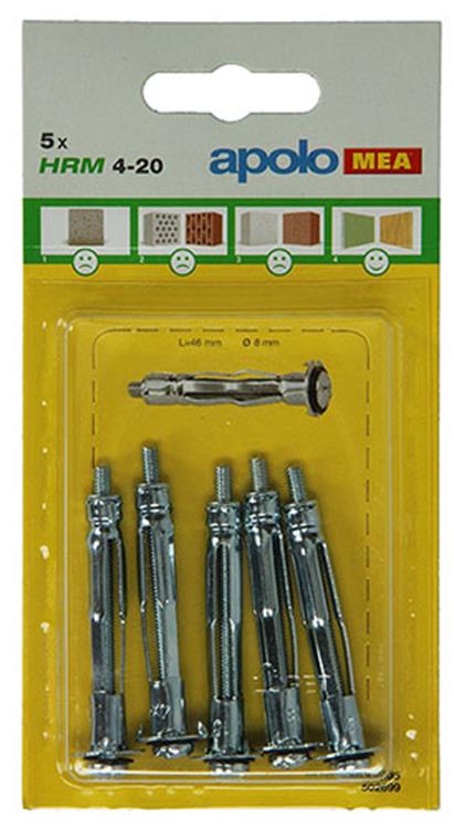 Afbeelding laden in galerijviewer, Celo 1003286 - 5 metale gipsplaatpluggen hrm 502699 8mm 4x20mm | 5 stuks