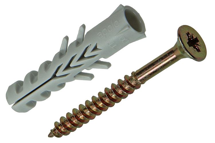 Afbeelding laden in galerijviewer, Celo 1015377 - 20 nylon pluggen f + sps 8 mm + schroeven 502750 | 5 stuks
