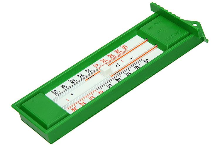 Afbeelding laden in galerijviewer, 1008121 - min-max thermometer huisje kunststof groen | 2 stuks