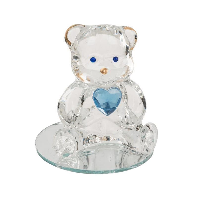 ギャラリービューアに画像をロードする, Out of the blue glazen beer met hart ca. 4,5cm in doosje