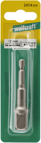 Load image into Gallery viewer, Wolfcraft adapter | voor dopsleutels | 13mm (1 2) | 1 stuk - 2414000